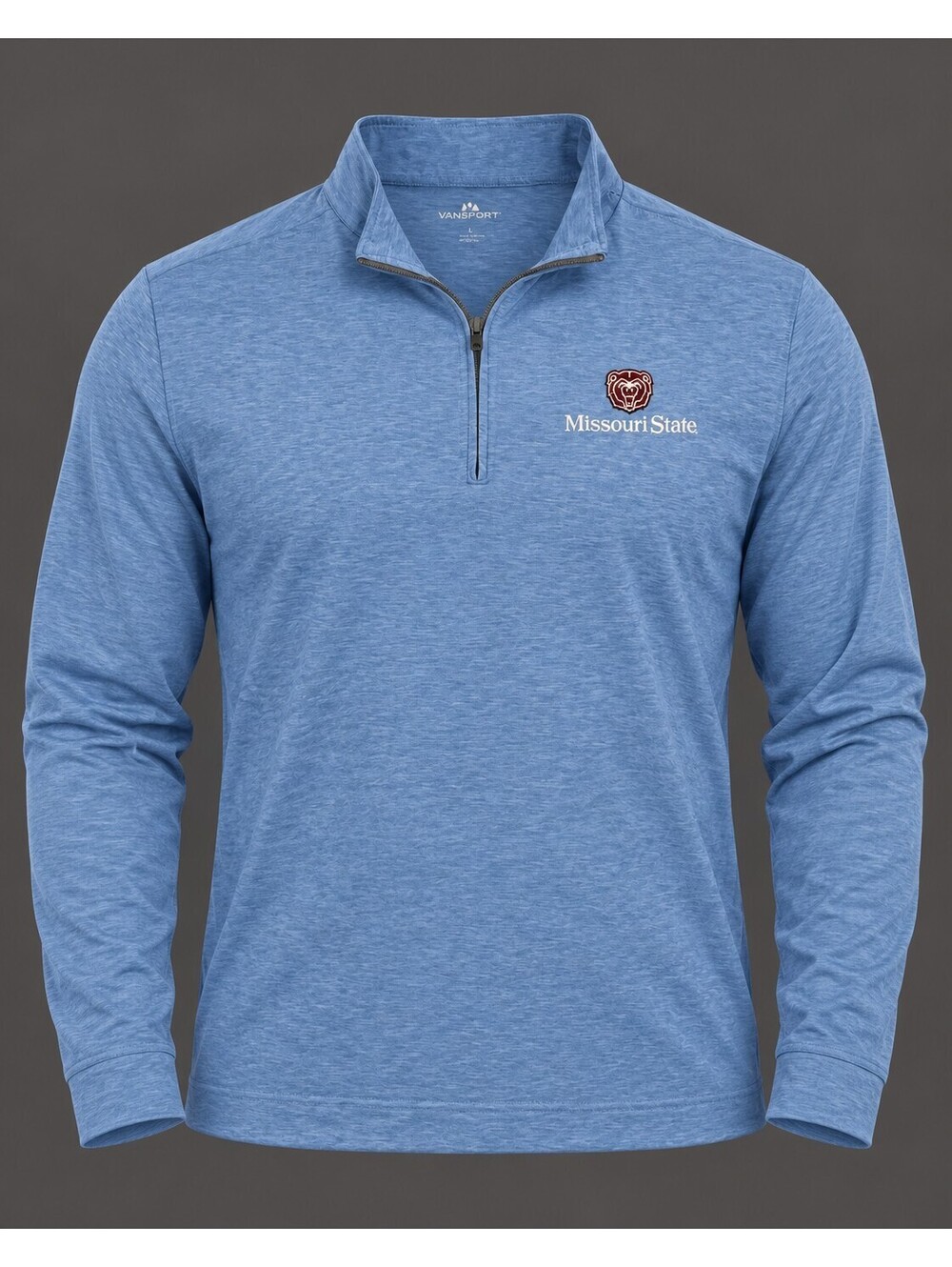Missouri State Bears Vansport 1/4 Zip Pullover Mens Large Blue NCAA MSU